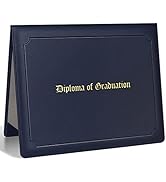 SUNEE Imprinted Diploma Cover 8.5''x 11'' Leatherette Padded Diploma Holder Graduation Certificat...