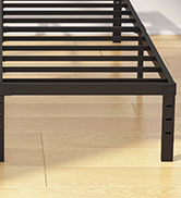 EMODA 10 Inch King Bed Frame No Box Spring Needed, Heavy Duty Metal Platform with Steal Slats, No...
