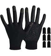 Gaming Gloves for Sweaty Hands - Rakizbe High-Sensitive Anti-Sweat Breathable Seamless Touch Scre...