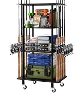 Ghosthorn Fishing Rod Holders for Garage Fishing Pole Rack Hold up to 10 Rods Fishing Pole Holder...