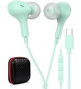 USB C Headphone for Samsung S26 S25 FE S24 A16 A17 Z Wired Earbuds Magnetic | in-Ear Type C Earph...