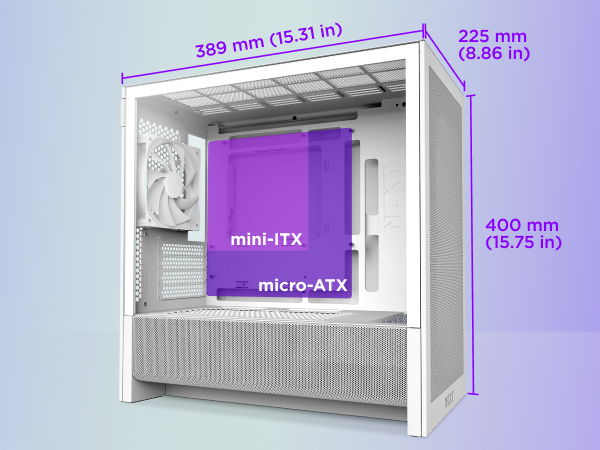 mini full itx micro gabinete corsair motherboard gamer cooling lighting i fractal compact port