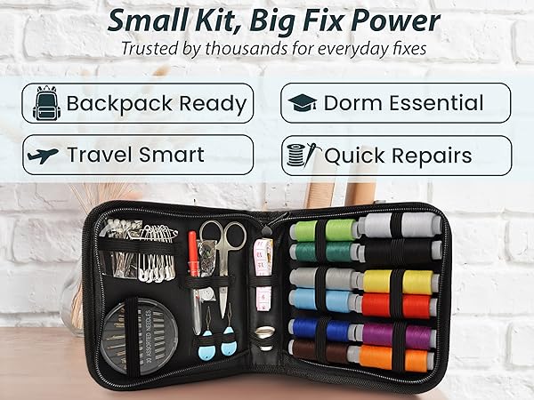 travel small mini sewing kit kit de costura agujas de coser a mano