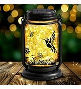 YJFWAL Hummingbird Solar Lanterns Outdoor Waterproof -Birthday, Mothers Day Gifts for Women Mom G...