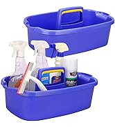 KeFanta Cleaning Caddy Organizer with Handle, Plastic Bucket for Cleaning Supplies Products, Clea...