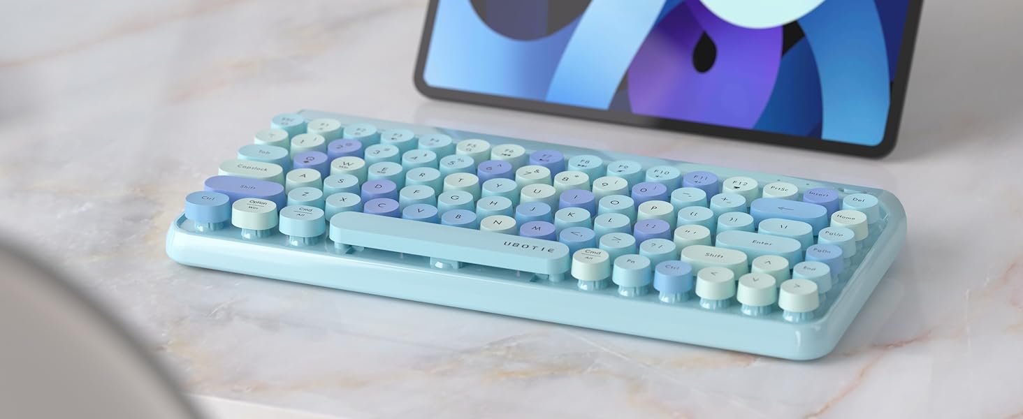 bluetooth wireless keyboard pink