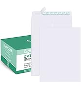 Eupako Catalog Mailing Envelopes 9x12 White Envelopes Self Seal 250 Pack for Organizing and Storage
