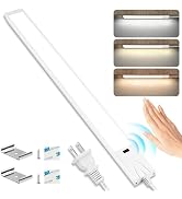 16 Inch Under Cabinet Lights with Hand Wave, Plug in LED Under Counter Light, Over Sink and Stove...