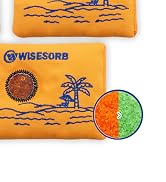 Wisesorb 50g x 6pcs Rechargeable Desiccant Packs for Storage, Color Indicating Silica Gel Packets...