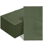 SietDESEO 50 Pieces 3-ply Green Napkins Disposable 13 x 15.7 Inches Guest Bathroom Napkins Dispos...