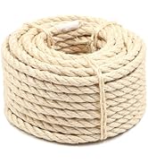 Natural Sisal Rope Perfect for Cat Scratching Posts, Pet Toys, Furniture Protection, and Home Déc...