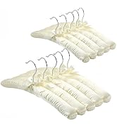 Padded Hangers for Women Clothing Sweater Hangers Satin Hanger No Shoulder Bump for Clothes, Dres...
