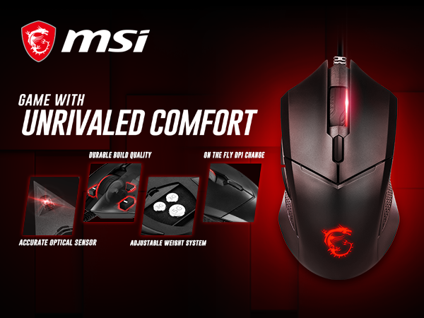 msi clutch gm08 gaming mouse