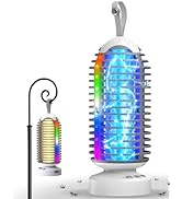 Bug Zapper with Marquee Light, Mosquito Zapper Indoor Outdoor, 4000mAh, Smart Auto On/Off Recharg...