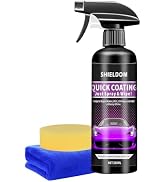 SHIELDOM Quick Effect Coating Agent Car Ceramic Coating Spray for Shine & Protection Shiny Car St...