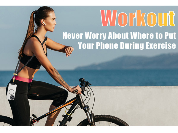 Fanoshon convenient phone lanyard for women workout