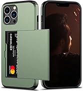 Nvollnoe for iPhone 13 Pro Max Case with Card Holder Heavy Duty Protective Dual Layer Shockproof ...