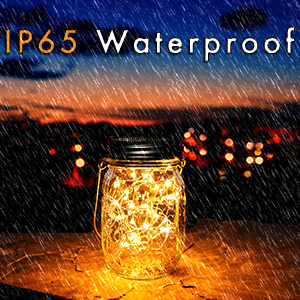 Aikeve mason jar solar fairy lights
