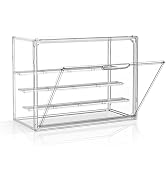 Acrylic Display Case for Collectibles 4 Layer Adjustable Figure Display Cases Large Clear Stackab...
