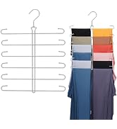 Ulimart Leggings Hangers for Closet,2 Pack Metal Yoga Pants Hanger Hold 24 Leggings,Scarf Organiz...
