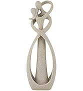 Trycooling Kissing Lovers Statue Abstract Sculpture Resin Statues for Home Decor Modern Home Offi...