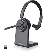 NUROUM HP31S(2nd Gen) Single Ear Wireless Headset with Mic, Bluetooth Headset with Noise Cancelli...