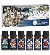 SoulOrigin Winter Essential Oils Set, Fragrance Oil Gift Set for Oil Diffusers, Scented Oils for ...