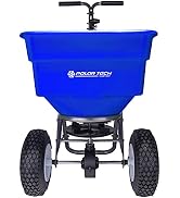 Earthway Polar Tech 90399 100 LB Professional Ice Melt Broadcast Walk Behind Spreader with 13" Pn...