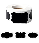 300 Pcs Jar Gift Labels Stickers, Waterproof Reusable Blackboard Stickers for Craft Weddings Jars...