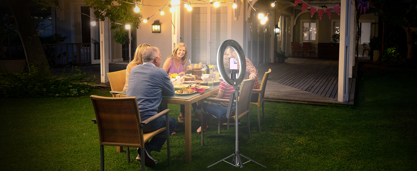 selfie stick for iphone with light