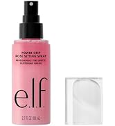 e.l.f. Power Grip Rosé Setting Spray, Grips Makeup for Lasting Wear & Glistening, Glowy Finish, M...