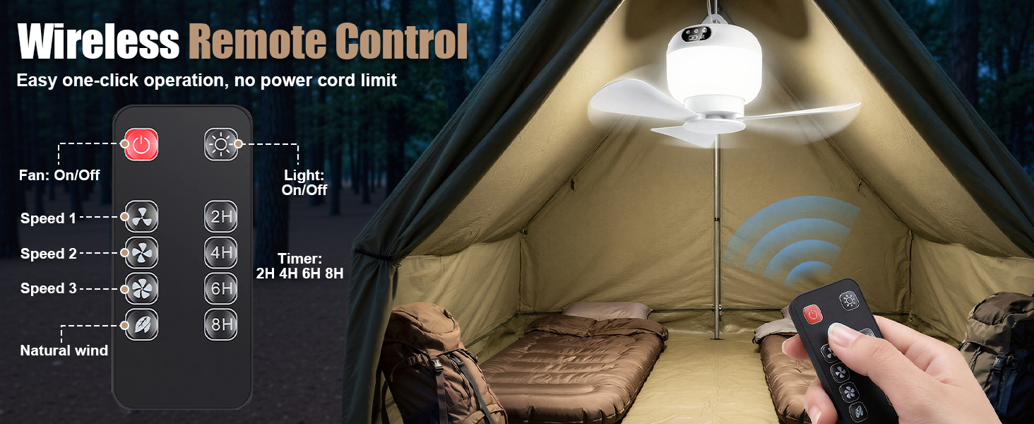 camping ceiling fan