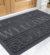 OLANLY Welcome Door Mat Indoor Outdoor Entrance, Heavy Duty Sturdy Front Door Mat, Waterproof All...