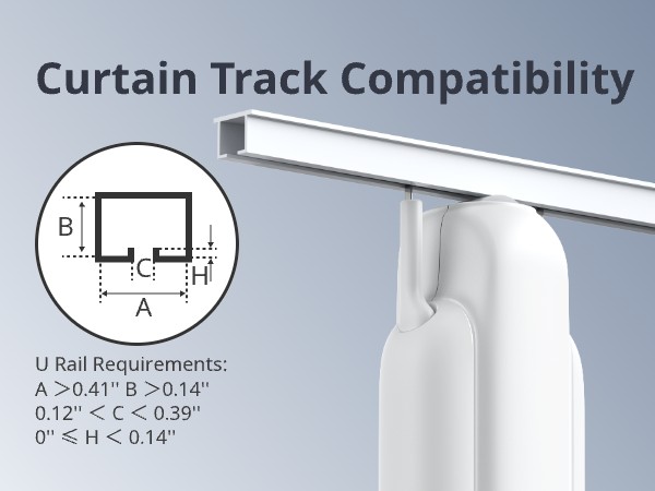Curtain 3 is exclusively designed for U-shaped rails
