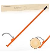 Yesker 60" Cant Hook for Log Roller Logging Tools with Adjustable Steel Cant Hooks & Rubber Grip ...