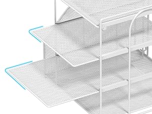 removable sliding letter tray