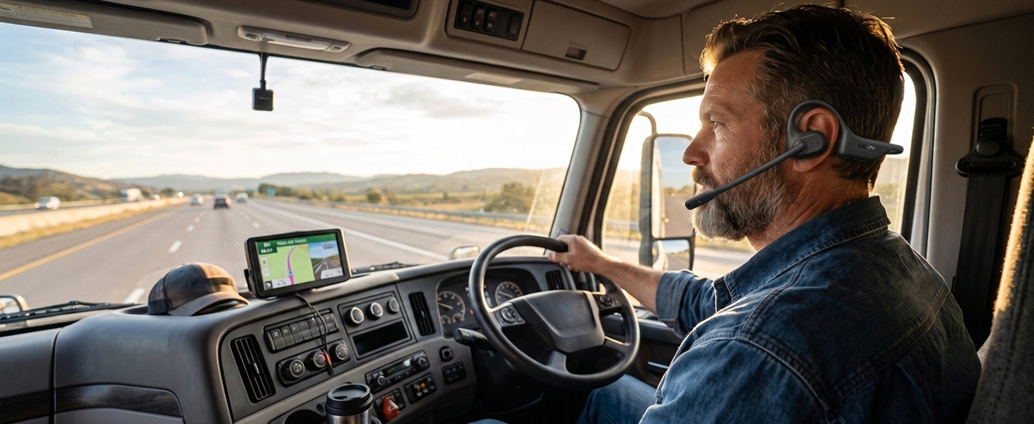 Trucker Bluetooth Headset with Microphone