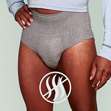 This incontinence underwear for men provides up to zero odor