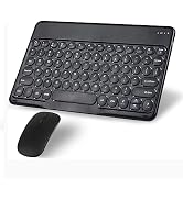 Wireless Bluetooth Keyboard and Mouse Combo Portable Mini Small Slim Typewriter Compact Ergonomic...