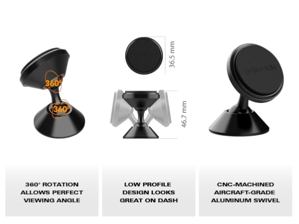 rokform swivel mount; adhesive; metal; magnetic; easy to use; cell phone holder; silverado; wrangler