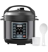 NEWBULIG 10-In-1 Electric Pressure Cooker, 3 Quart Multi Cooker for Rice, Stew and Steam, Small P...