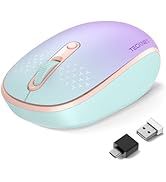 TECKNET Wireless Mouse,Bluetooth Mouse (BT5.3/5.0 & 2.4G) with USB Receiver Silent Optical Comput...