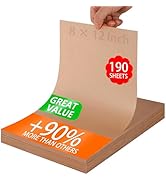 WMKGG 190 PCS Parchment Paper Sheets, 8x12 Inch Non-Stick Precut Baking Parchment, for Baking Gri...