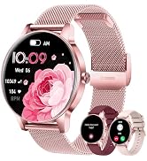 Smart Watches for Women(Answer/Make Calls), 1.27" HD Screen Fitness Tracker with Heart Rate/Sleep...