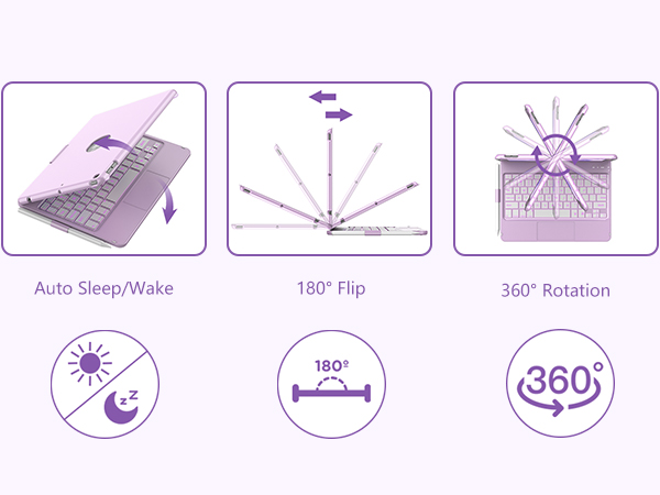 360° Swivel & 180° Flip