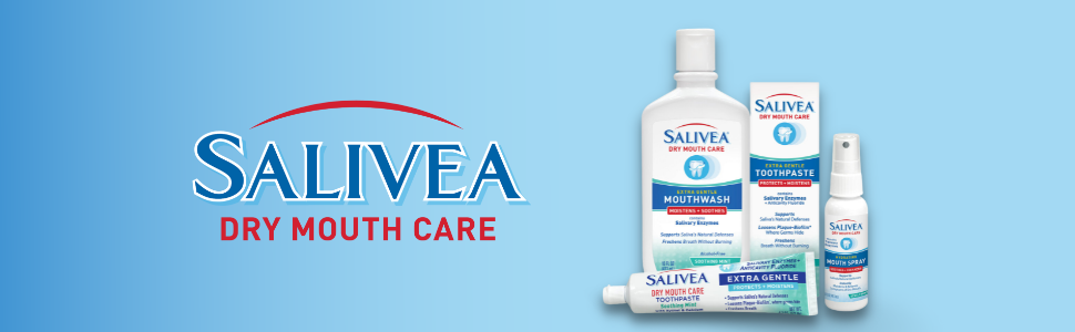 salivea tooth teeth care mouthwash toothpaste spray gentle