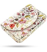 xiviers Business Card Holder,PU Leather Business Card Case Color Printing Pattern Card Holder Wal...