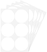 Ouzoustate 102 PCS White Removable Labels Easy Peel Off 3