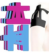 Precut Kinesiology Tape for Shoulder Support – 12 Count Waterproof Breathable Athletic Tape, Enha...