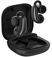 JXRS Open Ear Clip-On Wireless Earbuds, Bluetooth 5.4 with ANC & Dual Mics, IP65 Waterproof, 18H ...